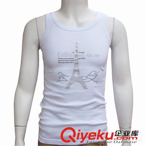 廠家訂做{zx1}款男士拉架背心 男裝休閑大面積印花背心定制原始圖片2