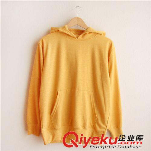 定做男女純色連帽衛(wèi)衣,純棉運動外套,可來圖定做印字印花外貿(mào)衛(wèi)衣原始圖片2