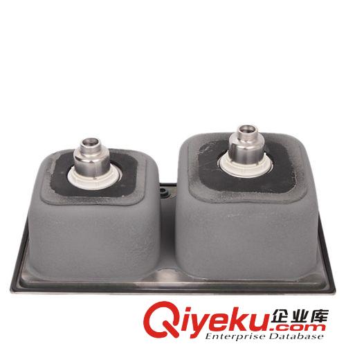 供應(yīng)水槽 高級不銹鋼雙水槽 76*41*21一體拉絲304不銹鋼雙水槽