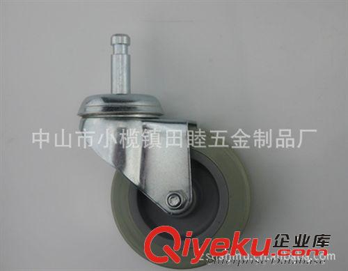 生產(chǎn)供應(yīng)腳輪 清潔車輪 3寸單桶車輪 插桿腳輪原始圖片2