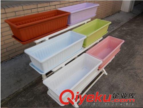 廠家熱銷陽臺種菜花盆PP樹脂大號花盆長方形花盆低價批發(fā)原始圖片2