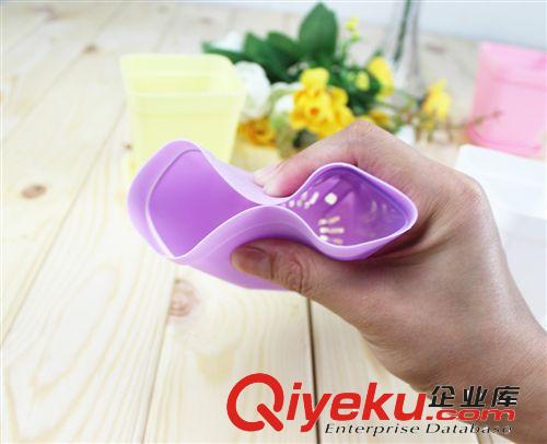 簡約小花盆 育苗小方盆 多肉小花盆 多色可選 塑料軟花盆原始圖片2