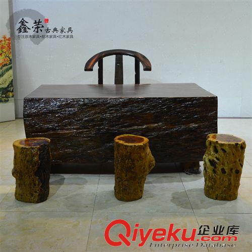 紅木家具實(shí)木茶桌茶臺(tái)原木茶桌五件套/紅木茶臺(tái)/原生態(tài)茶桌ZXR201