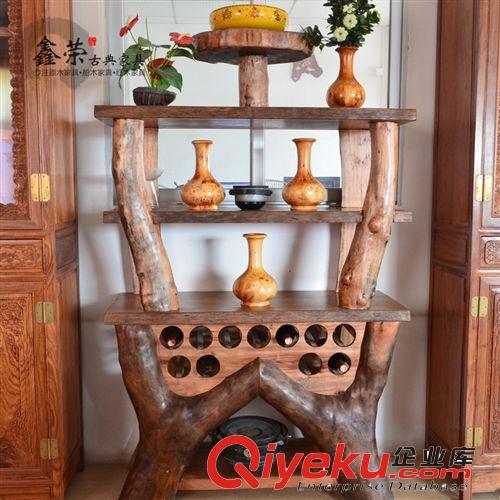 原木家具 個性原生態(tài)餐邊柜 原木酒柜 客廳實木邊柜工廠直銷GXR42原始圖片2