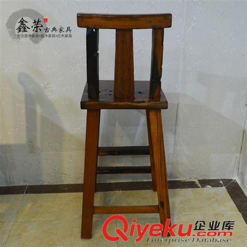 船木家具 老船木吧凳 簡(jiǎn)約純實(shí)木吧臺(tái)椅吧臺(tái)凳酒吧椅高腳椅YXR35