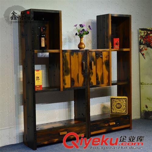 老船木博古架　船木展示架　船木置物架　船木家具廠家直銷JXR52原始圖片2