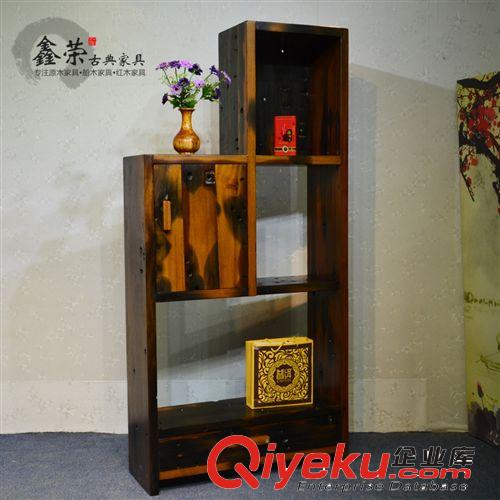老船木博古架　船木展示架　船木置物架　船木家具廠家直銷JXR52原始圖片3