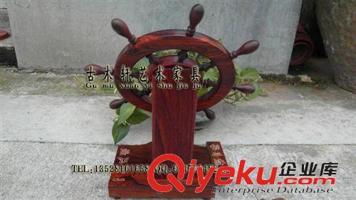 仿古舵輪電話機 老撾酸枝 紅木家具 gd工藝飾品 古董收藏PXR01原始圖片3