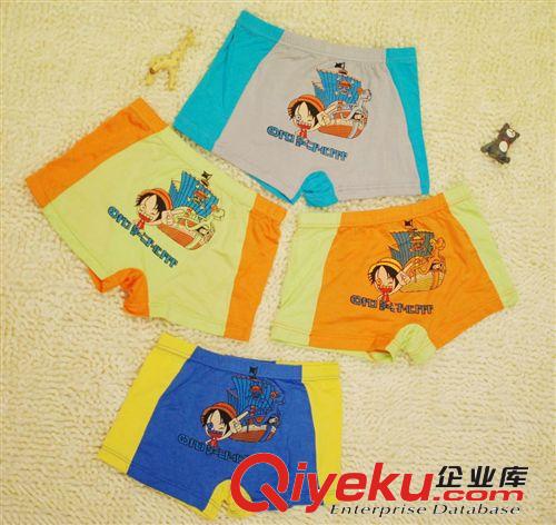 清倉產品多利絲精品怡香夢017#男童竹纖維平腳內褲海賊王特惠原始圖片2
