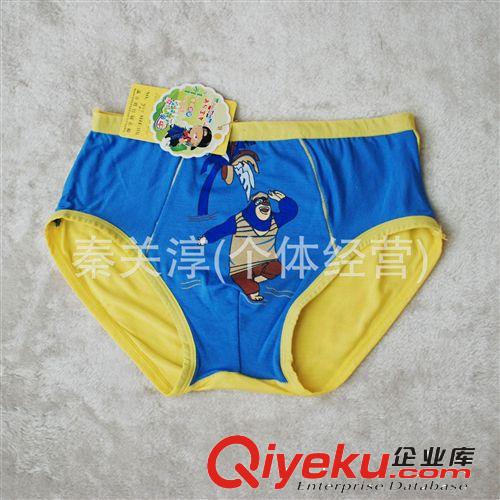 多利絲精品可愛學生褲 熊出沒卡通 男童三角內褲 竹纖維  917#原始圖片2