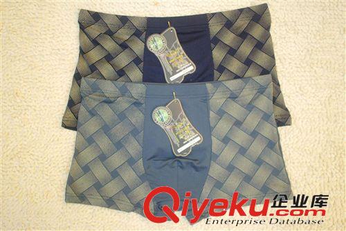 新款2013多利絲精品6041#4XL 龐帥品牌牛奶絲印花 男士平腳內(nèi)褲原始圖片2