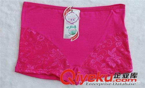 女式竹纖維褲邊帶網(wǎng)平腳內(nèi)褲多利絲精品蘭姿婷2302#廠價直批促銷