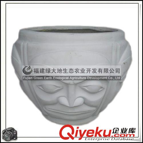 供應各種造型花盆 工藝品 手繪白云土花盆 玻璃鋼花盆 個性花盆