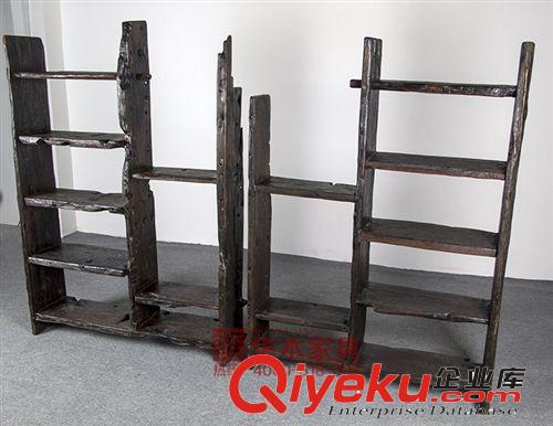 老沉船木博古架 木架 家具 創(chuàng)意 實(shí)木花架子 實(shí)木置物架 工廠批發(fā)原始圖片2