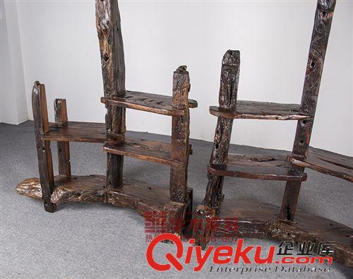 老船木博古架 沉船木物架 實木茶葉架 展示架 原生態(tài) 茶葉架批發(fā)原始圖片2