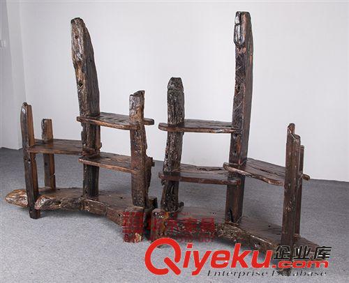 老船木博古架 沉船木物架 實木茶葉架 展示架 原生態(tài) 茶葉架批發(fā)原始圖片3