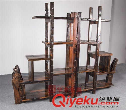 老船木博古架 批發(fā)多寶格置物架實(shí)木家具原生態(tài)古董架廠家直銷原始圖片2
