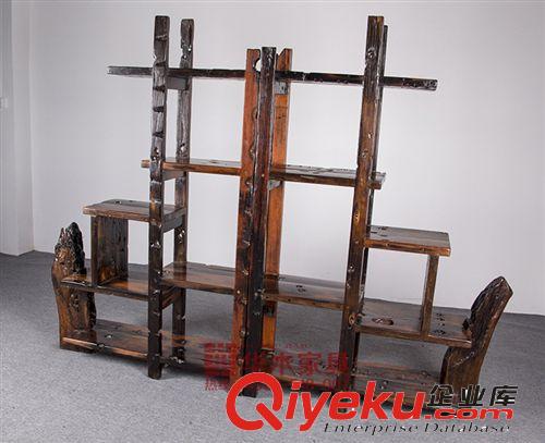 老船木博古架 批發(fā)多寶格置物架實(shí)木家具原生態(tài)古董架廠家直銷原始圖片3