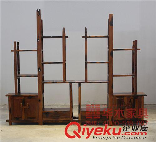 沉船木多寶閣 博古架 木架家具創(chuàng)意 木制花架 實(shí)木花架 廠家批發(fā)原始圖片2