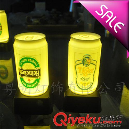 創(chuàng)意LED充電酒吧臺燈 發(fā)光易拉罐酒瓶 酒店 KTV服務(wù)提示裝飾桌燈原始圖片2