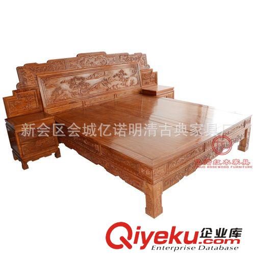 海南 億諾 非洲黃花梨 B款四門衣柜 明清仿古家具