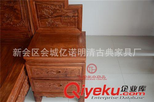 蘇州紅木家具廠 非洲黃花梨 明清仿古家具 畫意大床原始圖片2