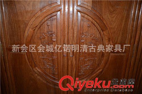 湖南 億諾 非洲黃花梨 明清仿古家具 四門衣柜原始圖片3
