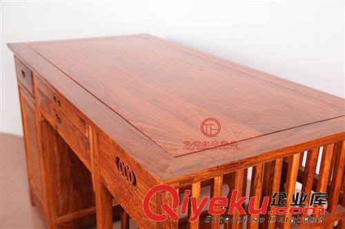 億諾 非洲黃花梨 古典 出口品質 1.33米電腦臺 寫字臺 紅木家具原始圖片2