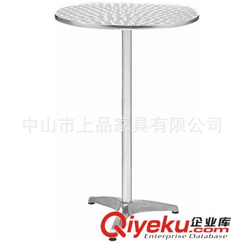 【SP-AT368】廠家批發珠海 不銹鋼桌面鋁合金腳桌子 戶外休閑圓桌原始圖片2