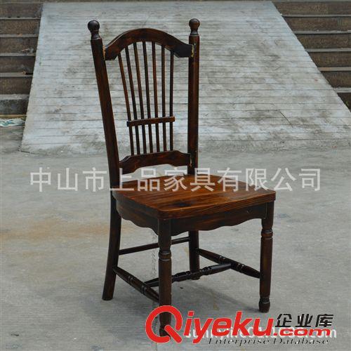 厂家供应SP-TH615碳化餐椅 碳烧餐椅  农庄有具 家家乐家具