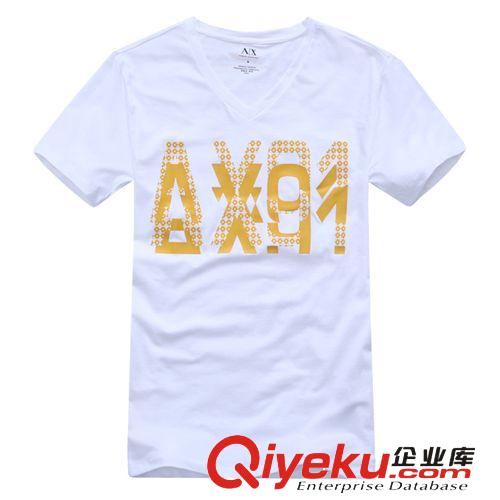 阿瑪*AX家男裝蛇紋印花圓領個性男士彈力休閑圓領潮短袖T恤T602
