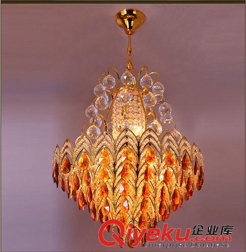 中式吊燈 傳統(tǒng)金色水晶吊燈客廳頂燈臥室家居照明燈飾具 A230P1原始圖片3