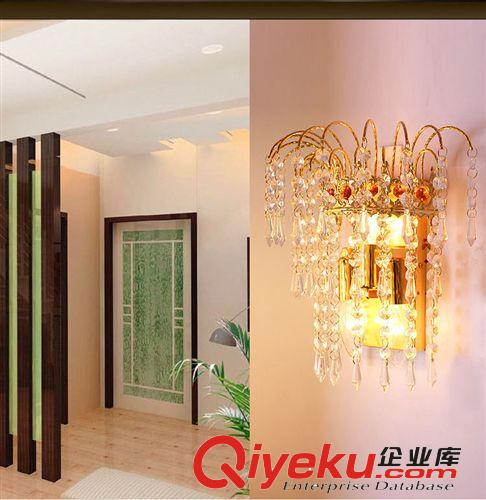 廠家直銷 現代簡約水晶壁燈客廳臥室床頭過道走道燈具燈飾w1135原始圖片3