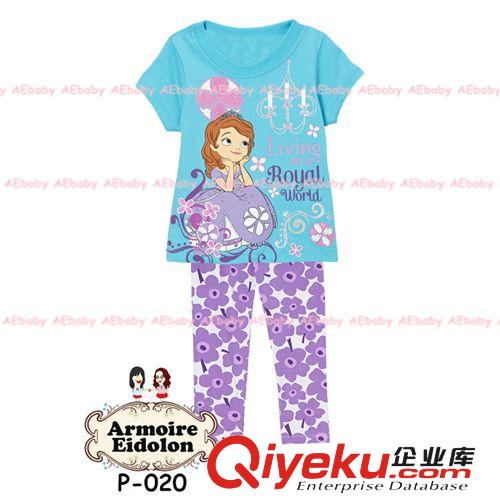 2014tj外貿(mào)歐美兒童家居服純棉aebaby套裝小魚睡衣男女童批發(fā)