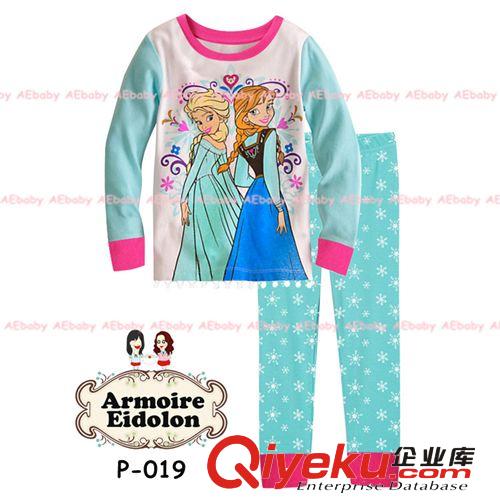 現(xiàn)貨外貿(mào)兒童雪球家居服disney冰雪奇緣皇后frozen公主童套裝睡衣