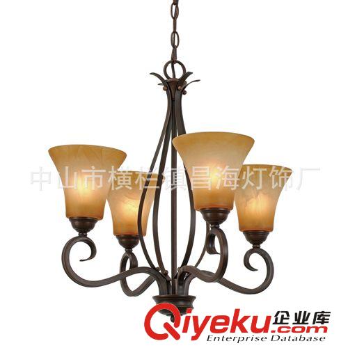 歐式鐵藝燈具客廳吊燈 田園簡(jiǎn)約美式鄉(xiāng)村吊燈 簡(jiǎn)約仿古3頭吊燈原始圖片2