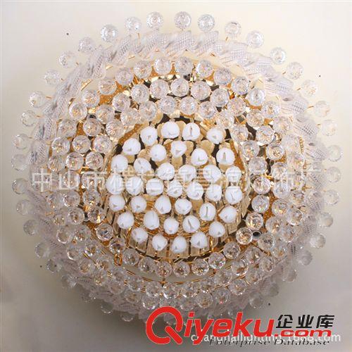 新款S金客廳燈具聚寶盆水晶燈現(xiàn)代簡約臥室led吸頂燈客廳大廳燈原始圖片3