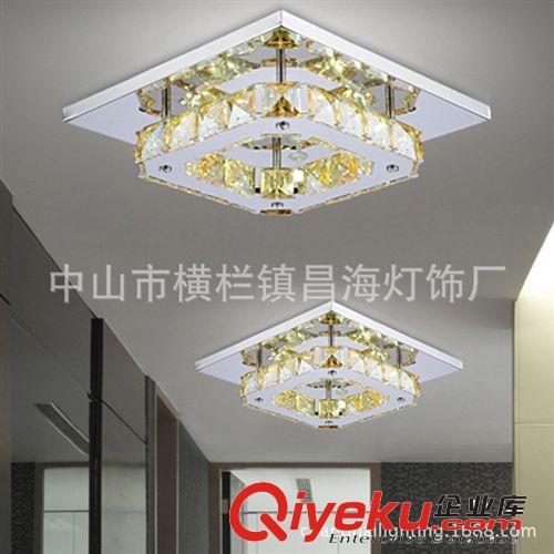 現(xiàn)代平板低壓水晶燈LED客廳臥室餐廳過道吸頂燈個性燈具簡約時尚原始圖片2