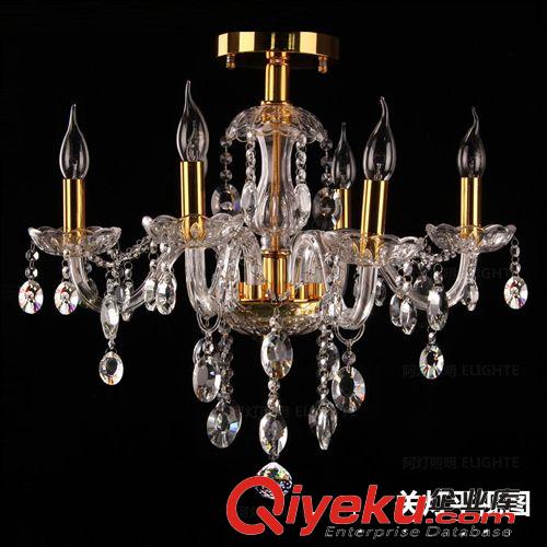 奢華K9水晶吸頂燈具客廳燈飾臥室燈餐廳燈歐式現(xiàn)代簡約水晶燈7188原始圖片3