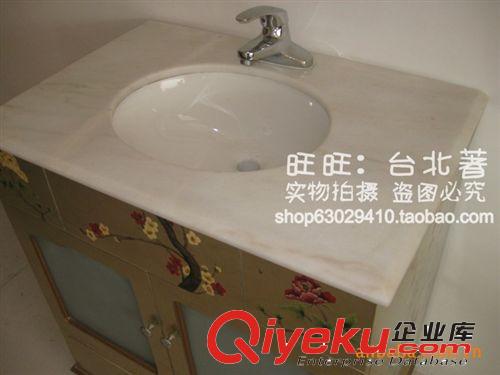 中式家具 組合家具 漆器銀箔 手繪彩繪 兩門面盆/洗手盆c067