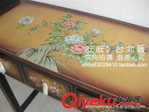 漆器金箔手繪彩繪 三斗柜玄關(guān)柜臺(tái)c061原始圖片3