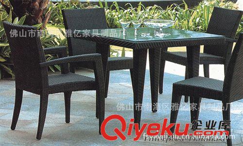 順德藤家具 藤編桌椅 戶外藤家具 仿藤家具 餐桌椅 PE藤家具原始圖片3