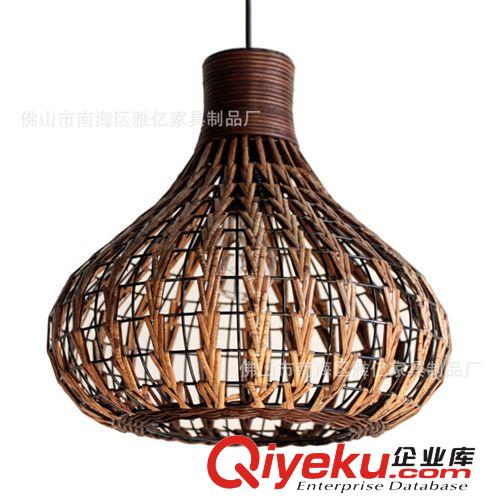 成都藤家具 工藝品 餐廳吊燈 酒店藤燈 手工編織 廠家直銷原始圖片3