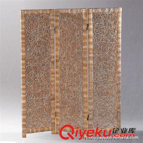 廣東藤家具 手工編織 現(xiàn)代家具 客廳沙發(fā) 木制斷隔屏風(fēng) 酒店屏風(fēng)原始圖片3