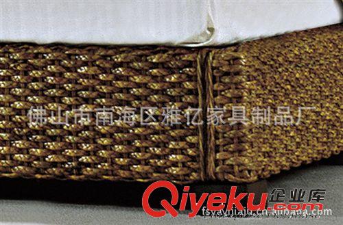 廣東藤家具 藤編床 酒店套房家具 臥室家具 手工編織 地中海風格原始圖片3