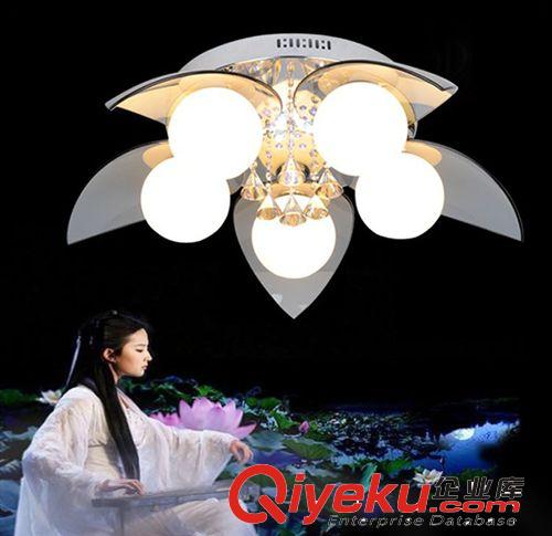 福靈燈飾LED水晶吸頂吊燈臥室客廳燈現代簡約時尚燈飾燈具FX3002
