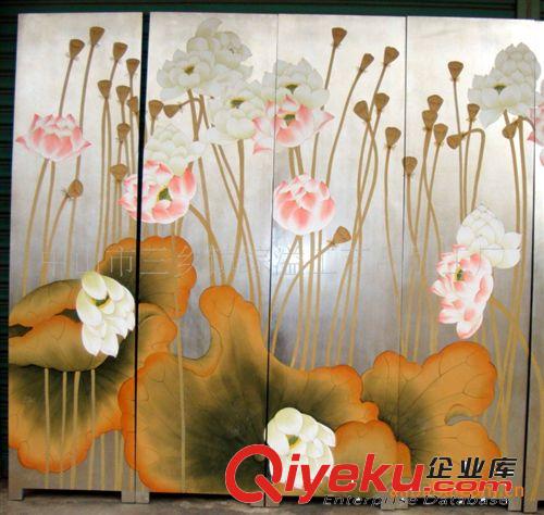 大型裝修漆畫屏風(fēng)  酒店屏風(fēng) 大堂客廳隔斷 辦公屏風(fēng) 折疊屏風(fēng)原始圖片3
