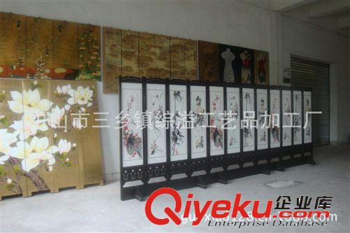 gd屏風(fēng)金箔漆畫座屏中式家居折疊屏風(fēng)酒店餐廳辦公室屏風(fēng)隔斷原始圖片3