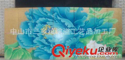 沙發(fā)背景墻壁畫木制中式會議室客廳餐廳辦公室酒店大型裝修壁畫原始圖片2