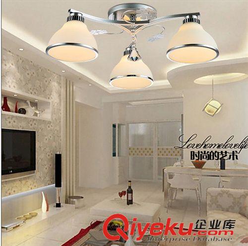 新奇特新款現代玻璃吸頂燈led客廳大廳臥室燈具中山古鎮燈具批發原始圖片3
